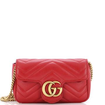 Gucci GG Marmont Flap Bag Matelasse Leather Super Mini