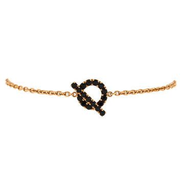 Hermes Finesse Bracelet 18K Rose Gold and Spinel