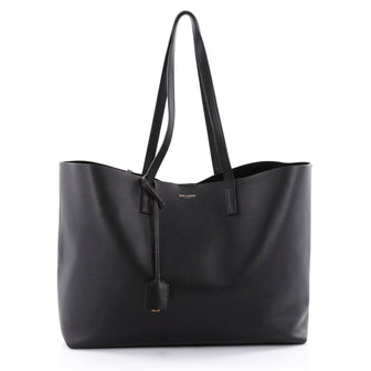Saint Laurent Shopper Tote Leather Large Black 2458201