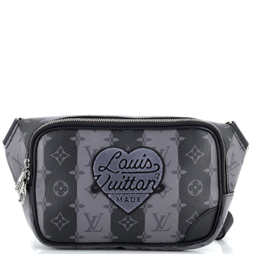 Louis Vuitton Nigo Modular Sling Bag Limited Edition Stripes Monogram Eclipse Canvas