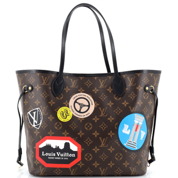 Louis Vuitton Neverfull NM Tote Limited Edition World Tour Monogram Canvas MM