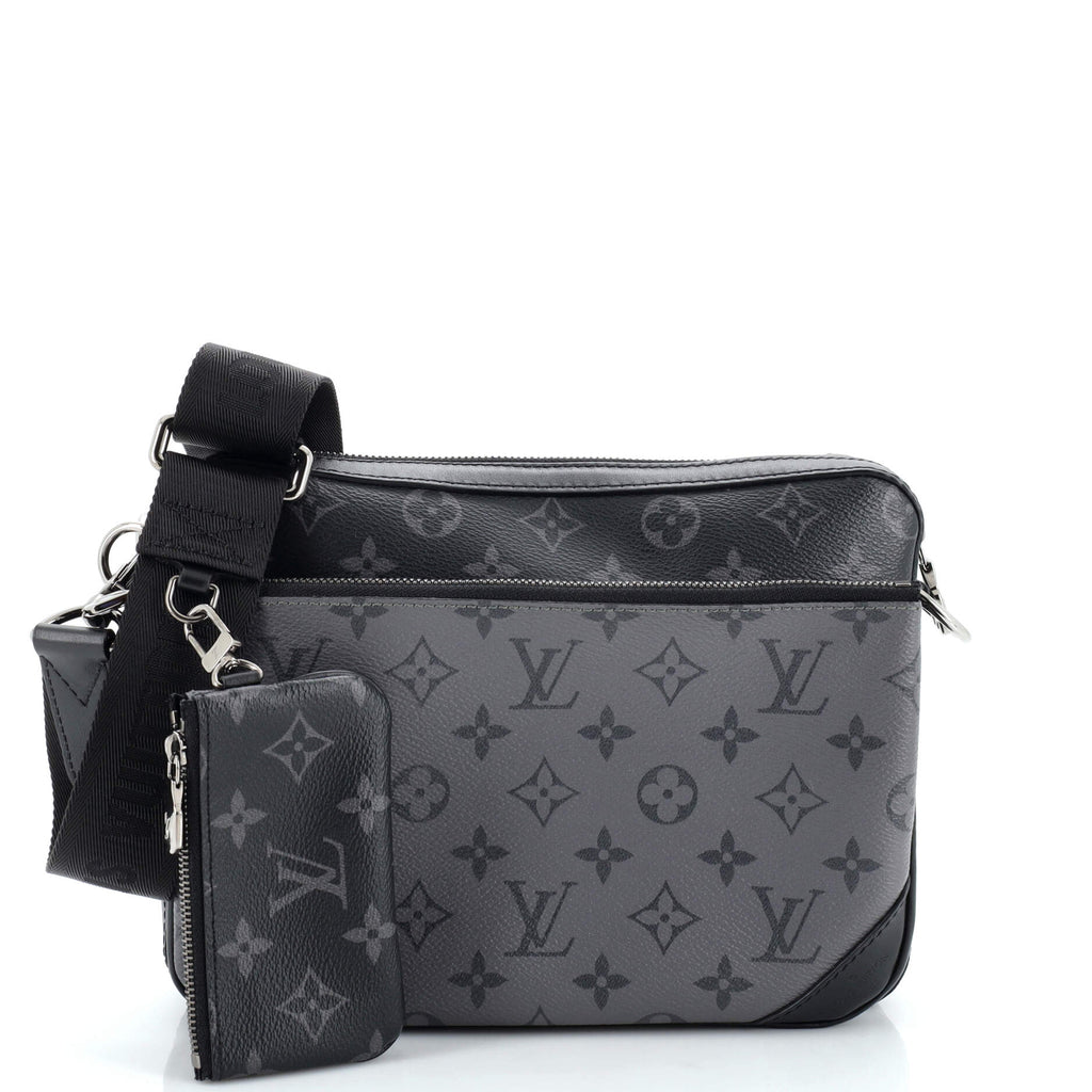 louis vuitton backpack trio eclipse monogram eclipse Louis Vuitton Trio Messenger Bag Reverse Monogram Eclipse Canvas 245820