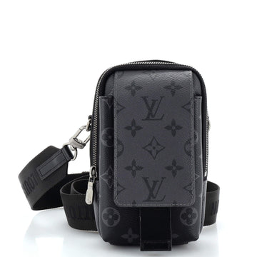 Louis Vuitton Double Phone Pouch NM Reverse Monogram Eclipse Canvas