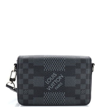 Louis Vuitton Studio Messenger Bag Limited Edition Damier Graphite 3D