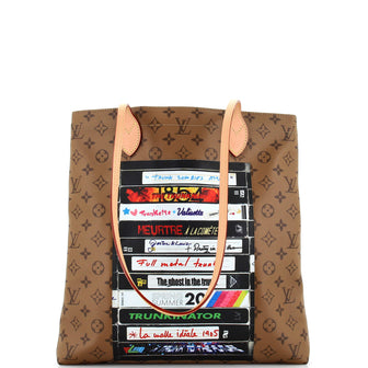 Louis Vuitton Carry It Tote Limited Edition Video Tape Reverse Monogram Canvas
