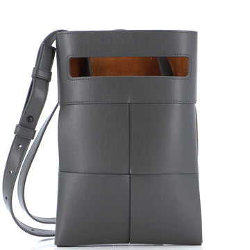 Bottega Veneta Cut Out Crossbody Bag Maxi Intrecciato Leather