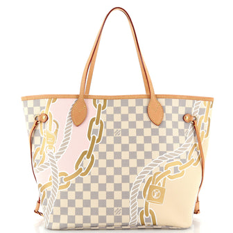 Louis Vuitton Neverfull NM Tote Limited Edition Nautical Damier MM