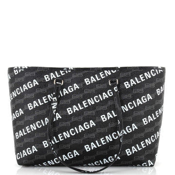 Balenciaga Signature East-West Shopper Tote Allover Logo BB Monogram Coated Canvas Medium