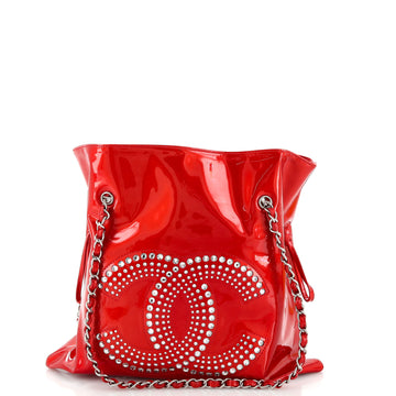 Chanel Bon Bon Tote Strass Embellished Patent Medium