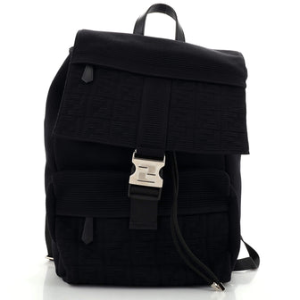 Fendi Fendiness Backpack Zucca Jacquard and Mesh Medium