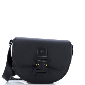 Christian Dior Gallop Flap Messenger Bag Leather Medium