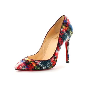 Christian Louboutin Women's Pigalle Follies Pumps Tweed 100