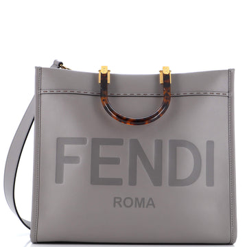 Fendi Sunshine Shopper Tote Leather Medium