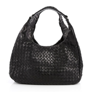 Bottega Veneta Campana Hobo Intrecciato Nappa Small Black 2458901