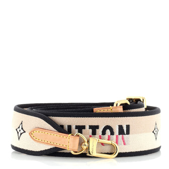 Louis Vuitton Logo Shoulder Strap Jacquard Wide