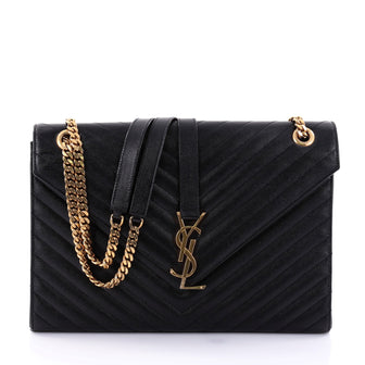 Saint Laurent Classic Monogram Satchel Matelasse Chevron 2459102