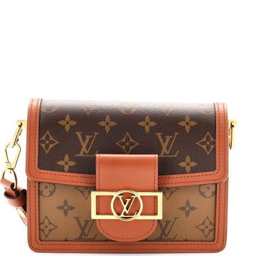 Louis Vuitton Dauphine Shoulder Bag Reverse Monogram Canvas Mini