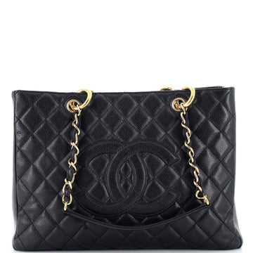 Chanel Grand Shopping Tote Quilted Caviar