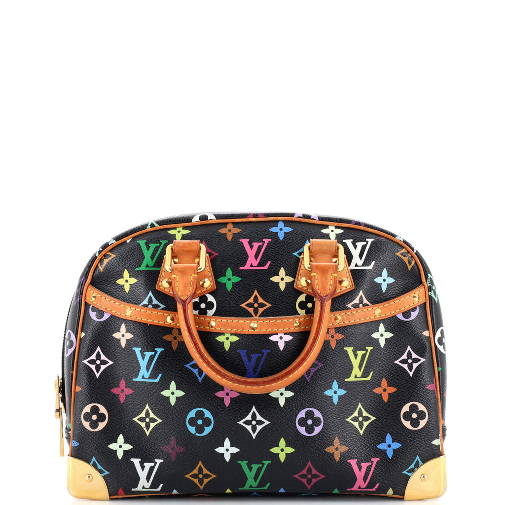 Louis Vuitton Trouville Handbag Monogram Multicolor Black 2459403