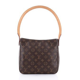 Louis Vuitton Looping Handbag Monogram Canvas MM Brown 2459501