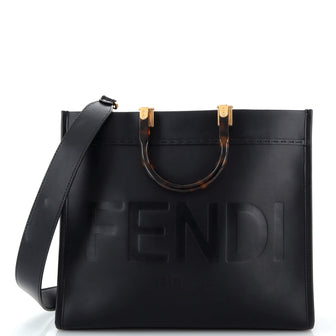 Fendi Sunshine Shopper Tote Leather Medium
