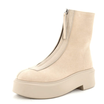 The Row Women's Front Zip Combat Boots Nubuck