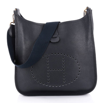 Hermes Evelyne Crossbody Gen I Ardennes GM Blue 2459701
