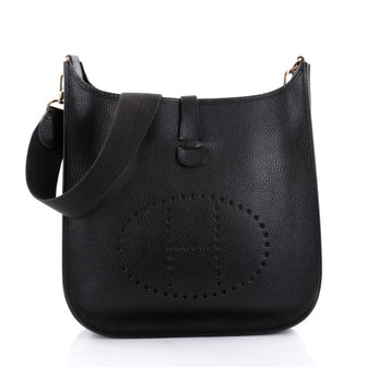 Hermes Evelyne Crossbody Gen I Ardennes GM Black 2460201