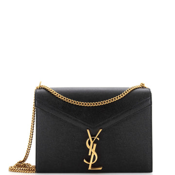 Saint Laurent Cassandra Chain Shoulder Bag Leather Small