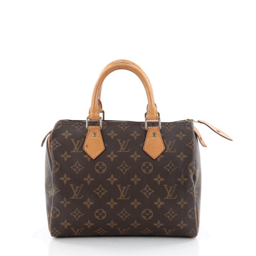Louis Vuitton Speedy Handbag Monogram Canvas 25 Brown 2460302