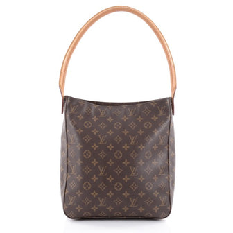 Louis Vuitton Looping Handbag Monogram Canvas GM Brown 2460303