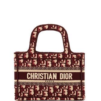 Christian Dior Book Tote Oblique Canvas Mini