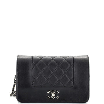 Chanel Mademoiselle Vintage Wallet on Chain Quilted Sheepskin