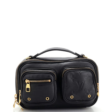 Louis Vuitton Utility Crossbody Bag Calfskin with Embossed Monogram Detail