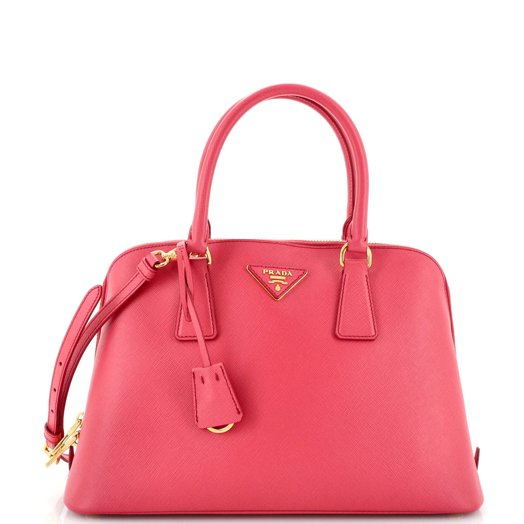 Prada Promenade Bag Saffiano Leather Medium Pink 246045105