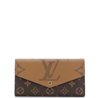 Louis Vuitton Sarah Wallet NM Reverse Monogram Giant and Monogram Canvas