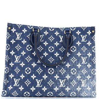 Louis Vuitton OnTheGo Tote Monogram Jacquard Denim MM