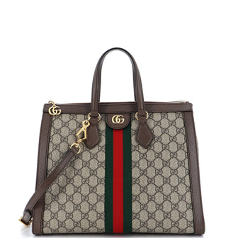 Gucci Ophidia Top Handle Tote GG Coated Canvas Medium