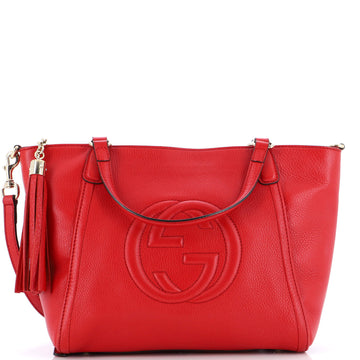 Gucci Soho Convertible Top Handle Bag Leather Small