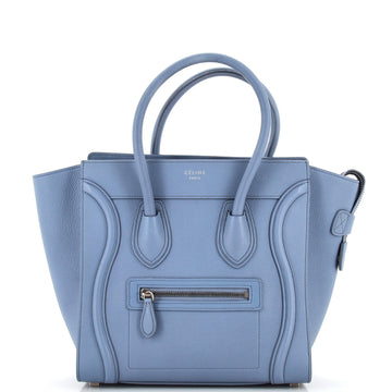 Celine Luggage Bag Grainy Leather Micro