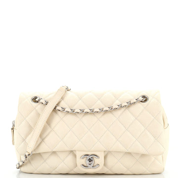 Chanel Easy Flap Bag Quilted Caviar Jumbo