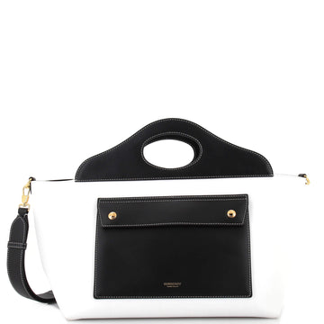 Burberry Soft Pocket Tote Leather Medium