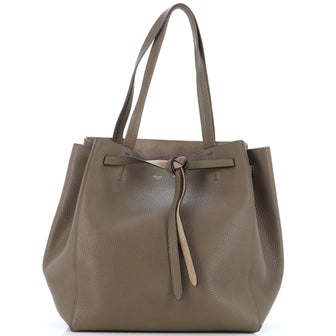 Celine Phantom Tie Cabas Tote Leather Medium