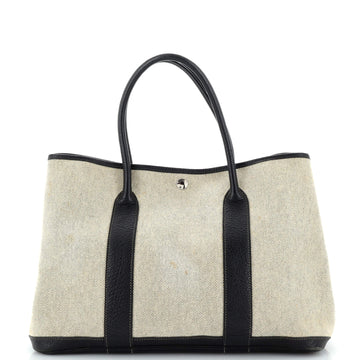 Hermes Garden Party Tote Toile and Leather 36