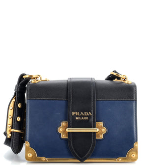 Prada Cahier Crossbody Bag City Calf and Saffiano Small