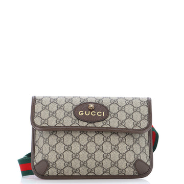 Gucci Neo Vintage Flap Belt Bag GG Coated Canvas