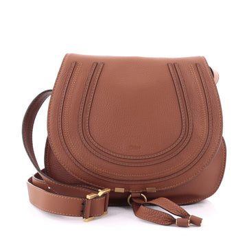 Chloe Marcie Crossbody Bag Leather Medium Brown 2461801