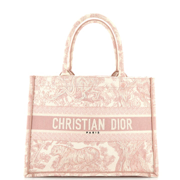 Christian Dior Book Tote Embroidered Canvas Medium