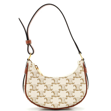 Celine Ava Bag Triomphe Coated Canvas Mini