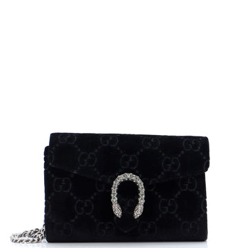 Gucci Dionysus Chain Wallet GG Velvet Small